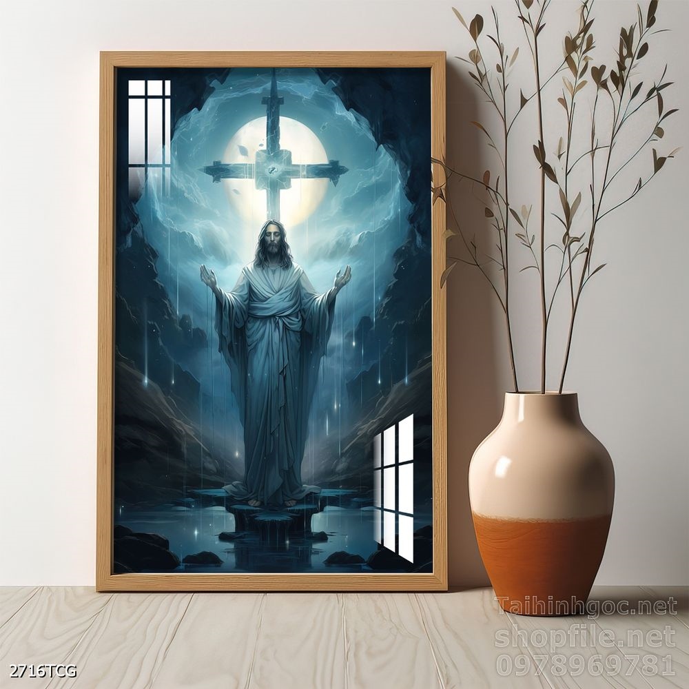Tranh tranh trí tường công giáo sang trọng