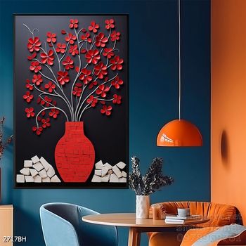 Tranh bình hoa trang trí phòng khách, phòng ăn đẹp