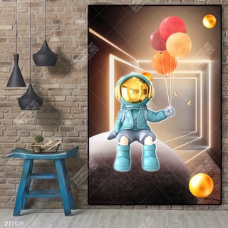 Tranh file gốc phi hành gia chất lượng cao