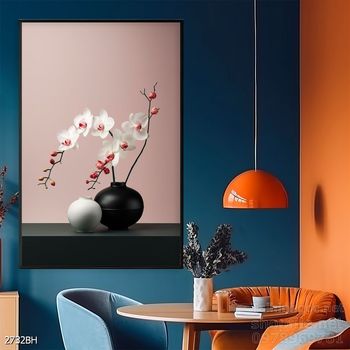 Tranh bình hoa đẹp decor trang trí tường