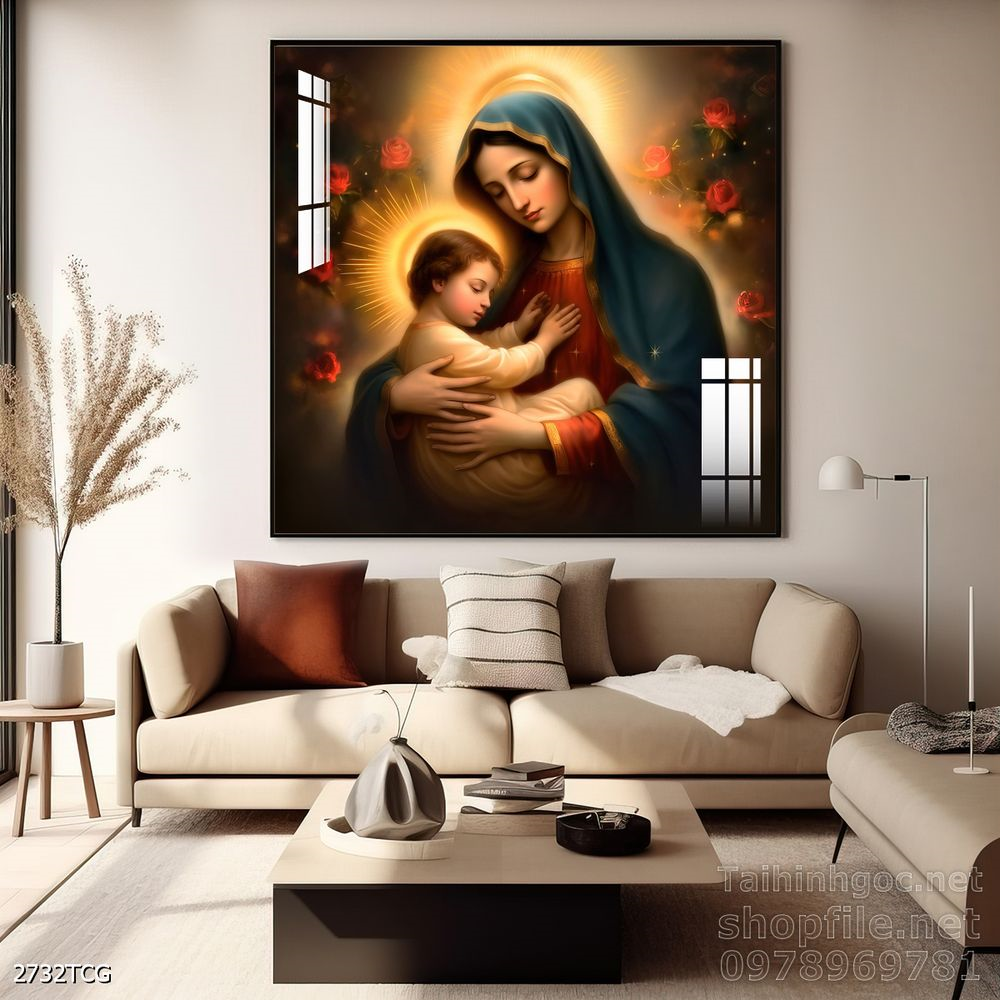 File tranh công giáo decor trang trí tường phòng thờ