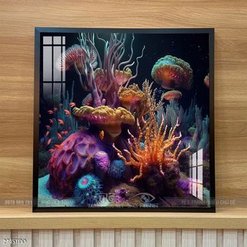 Tranh cá heo nghệ thuật độc đáo