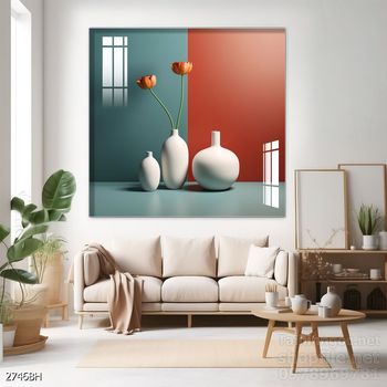 Tranh bình hoa nghệ thuật sang trọng