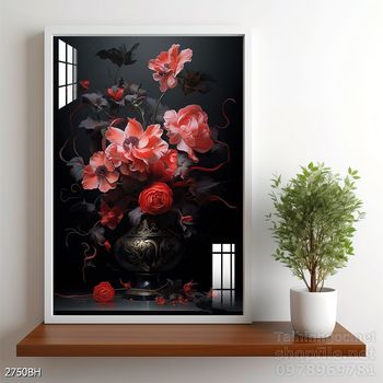 Tranh bình hoa nghệ thuật treo tường