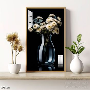 Mẫu tranh bình hoa treo tường đẹp nhất