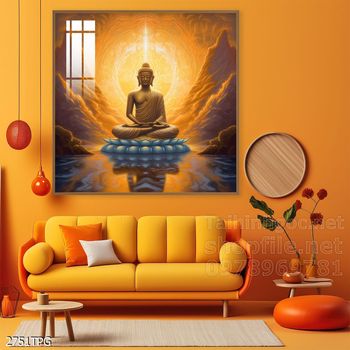 Tranh tranh trí tường phật giáo sang trọng