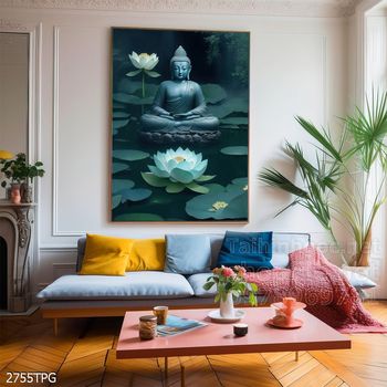 Tranh tranh trí tường phật giáo sang trọng