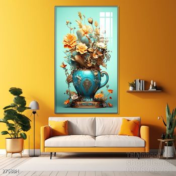 Tranh bình hoa 3D tuyệt đẹp