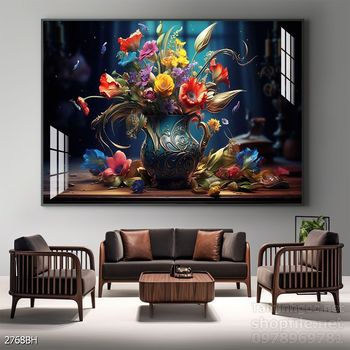 Tranh bình hoa đẹp tinh tế mẫu mới nhất