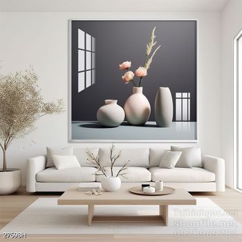 Mẫu tranh bình hoa treo tường đẹp nhất