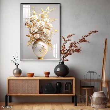 Tranh bình hoa trang trí phòng khách, phòng ăn đẹp