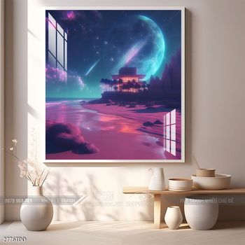 Tranh cá heo dưới lòng đại dương tuyệt đẹp