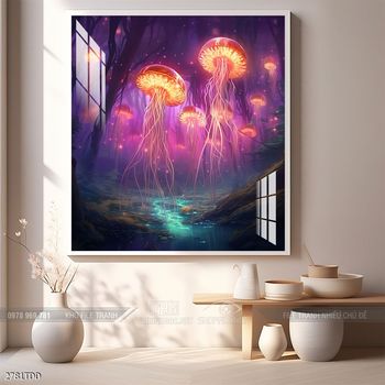 Tranh treo tường cá heo dễ thương