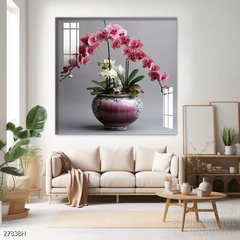 Tranh bình hoa nghệ thuật sang trọng