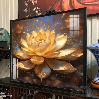 Tranh cá chép hoa sen cực đẹp