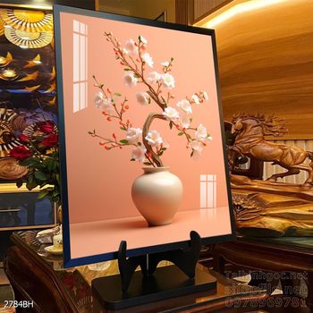 Mẫu tranh bình hoa treo tường đẹp nhất