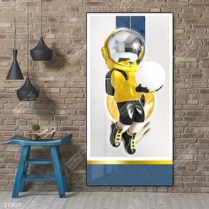 Tranh file gốc phi hành gia chất lượng cao