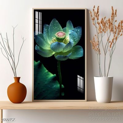 Tranh cá chép hoa sen nghệ thuật hiện đại