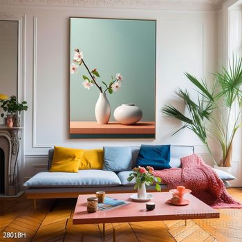 Tranh bình hoa đẹp tinh tế mẫu mới nhất