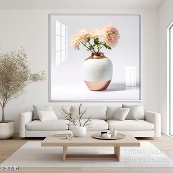 Tranh bình hoa nghệ thuật treo tường