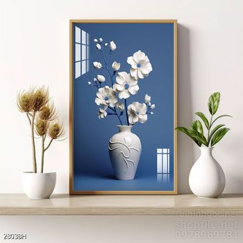 Mẫu tranh bình hoa treo tường đẹp nhất