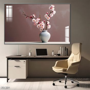 Mẫu tranh bình hoa nghệ thuật decor trang trí tường