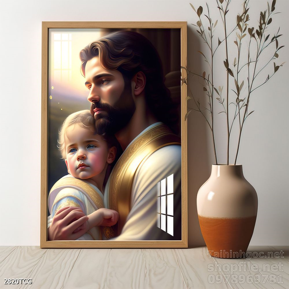 Tranh tranh trí tường công giáo sang trọng