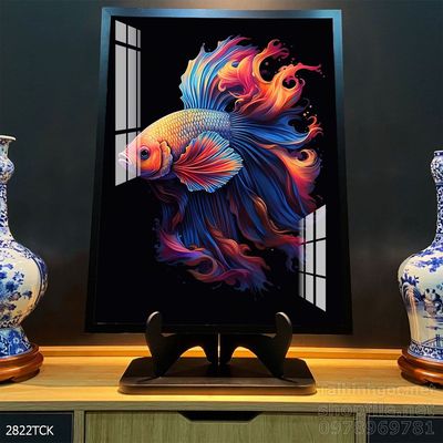 File tranh cá chép hoa sen mẫu mới nhất