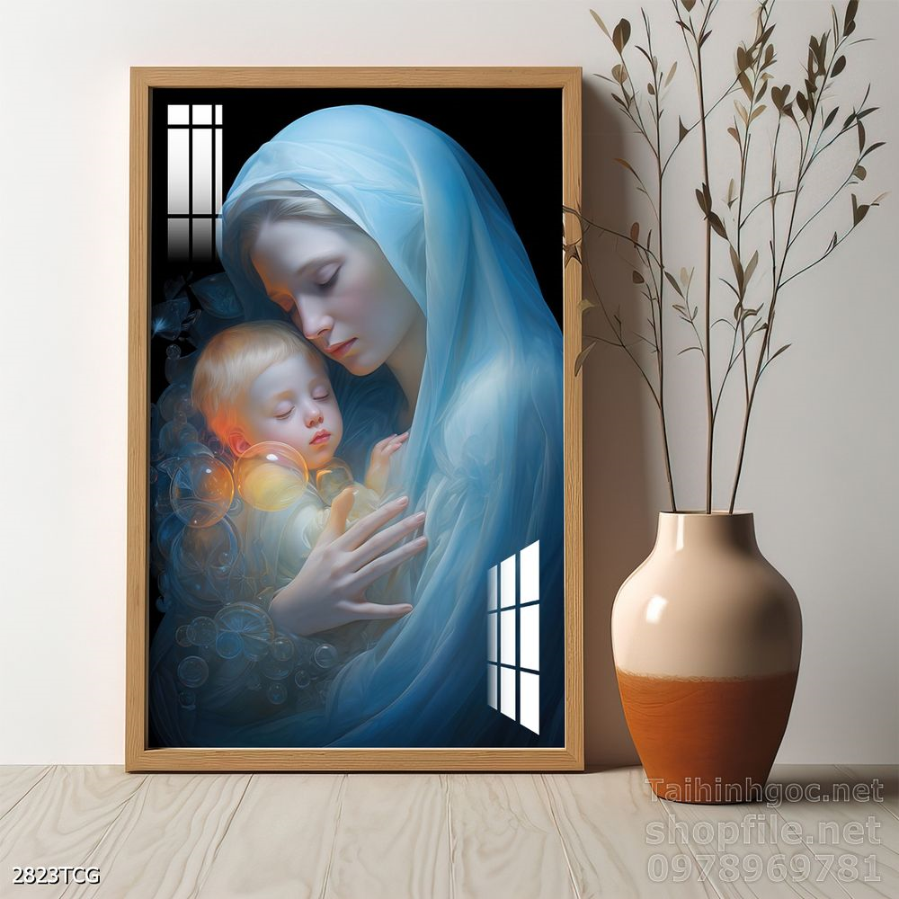 File tranh công giáo decor trang trí tường phòng thờ