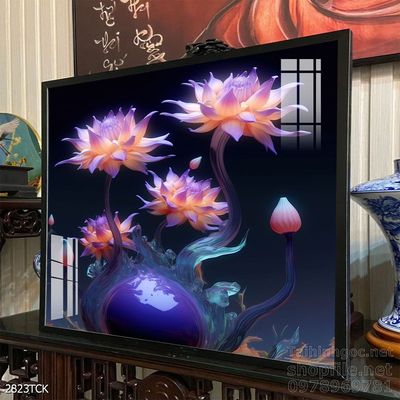 Tranh cá chép hoa sen đẹp mang nhiều ý nghĩa