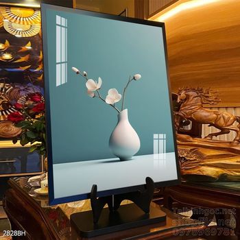 Tranh bình hoa 3D tuyệt đẹp