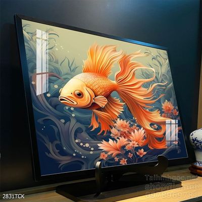 File tranh cá chép hoa sen mẫu mới nhất