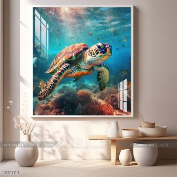 Tranh cá heo đẹp