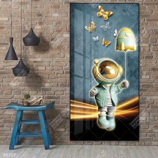 Tranh nghệ thuật phi hành gia trang trí tường nhà