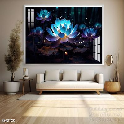 Tranh cá chép hoa sen