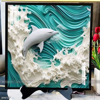 Tranh cá heo dưới lòng đại dương tuyệt đẹp