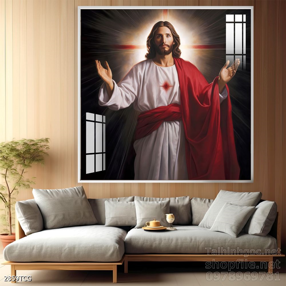 Tranh tranh trí tường công giáo sang trọng