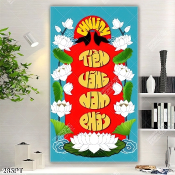 Tranh phòng thờ file gốc in kính