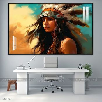 Tranh trang trí quán cafe, quán nước hiện đại