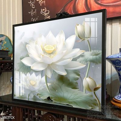 Tranh cá chép hoa sen treo tường mang nhiều ý nghĩa