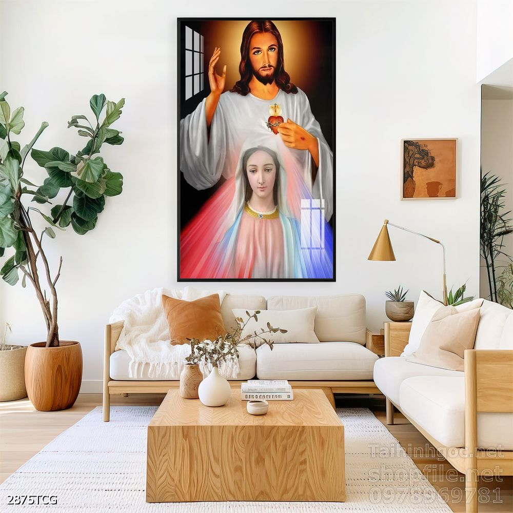 File tranh công giáo decor trang trí tường phòng thờ