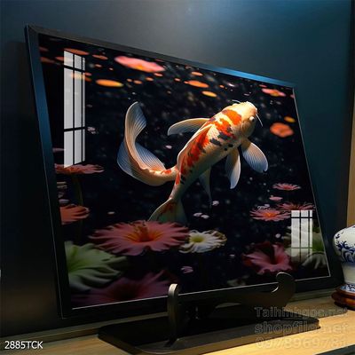 Tranh cá chép hoa sen đẹp mang nhiều ý nghĩa