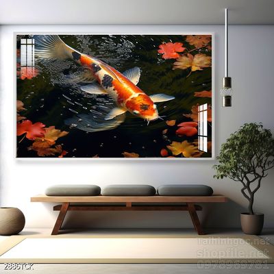 Tranh cá chép hoa sen