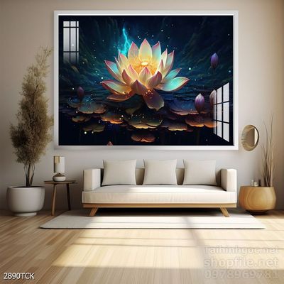 Tranh cá chép hoa sen treo tường mang nhiều ý nghĩa