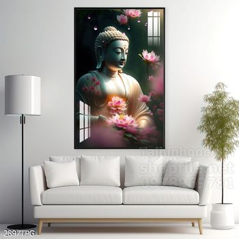 Tranh tranh trí tường phật giáo sang trọng