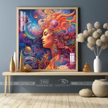 Tranh treo tường quán cafe, trà sữa đầy nghệ thuật