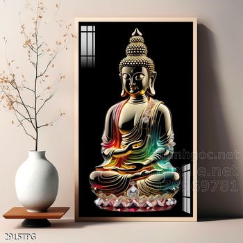 File tranh Phật giáo decor trang trí tường nhà phòng thờ