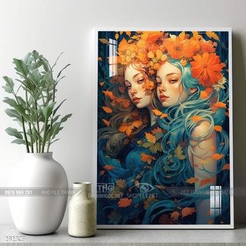 Tranh treo tường trang trí quán cà phê sang chảnh