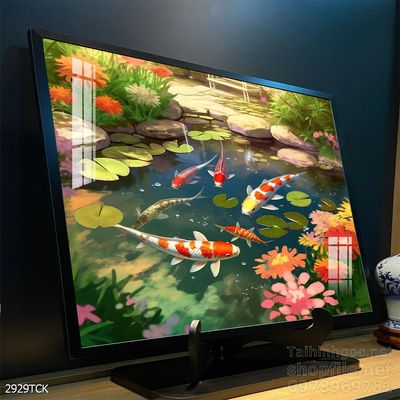 Tranh cá chép hoa sen đẹp mang nhiều ý nghĩa