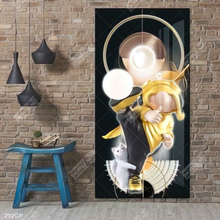 Tranh nghệ thuật phi hành gia trang trí tường nhà